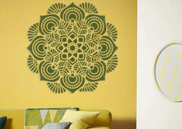 Wall Stencil Painting